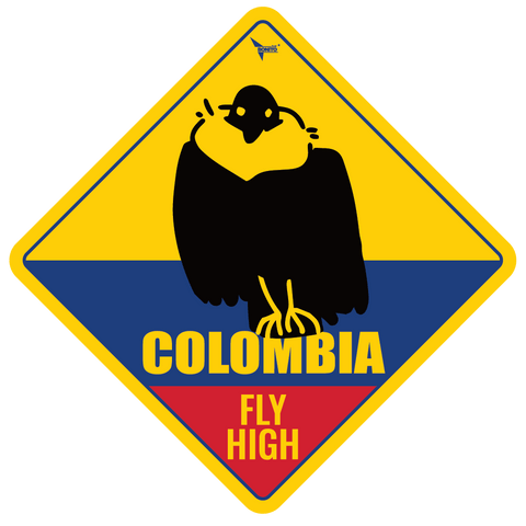 World Cup Rhombus Car Stickers - Colombia