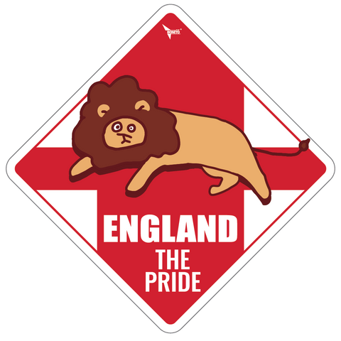 World Cup Rhombus Car Stickers - England
