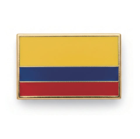 World Cup Flag Metal Badge - Colombia