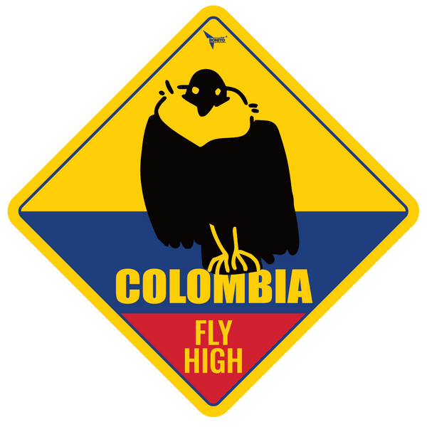 World Cup Rhombus Car Stickers - Colombia