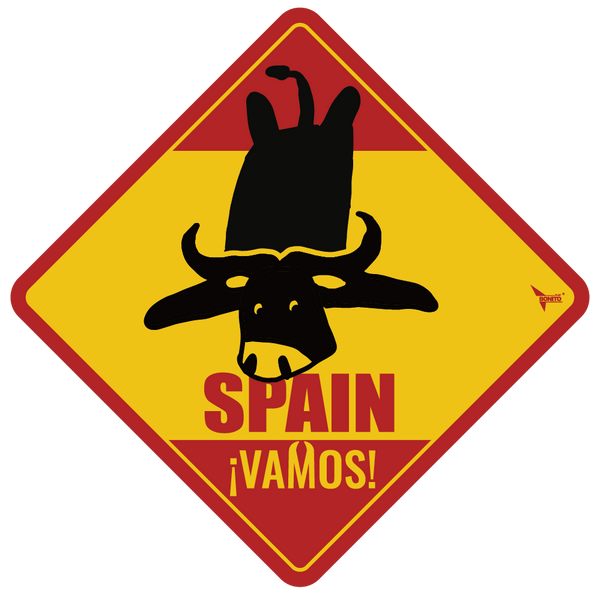 World Cup Rhombus Car Stickers - Spain