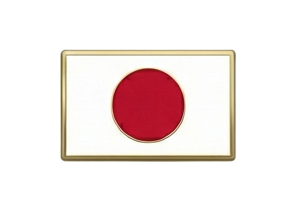 World Cup Flag Metal Badge - Japan